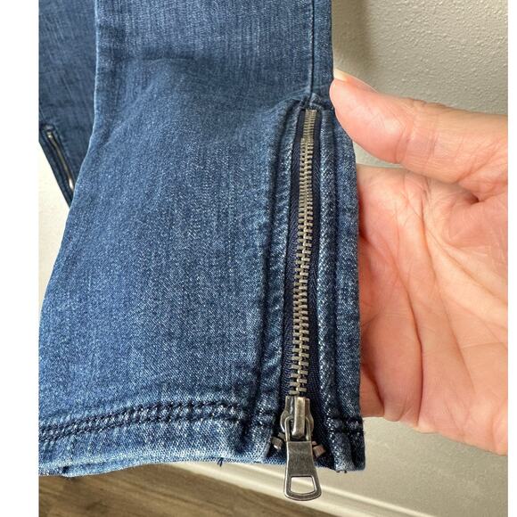 Splendid Medium Wash High Waist Ankle Zip Stretch Skinny Jeans 29 - Picture 5 of 13
